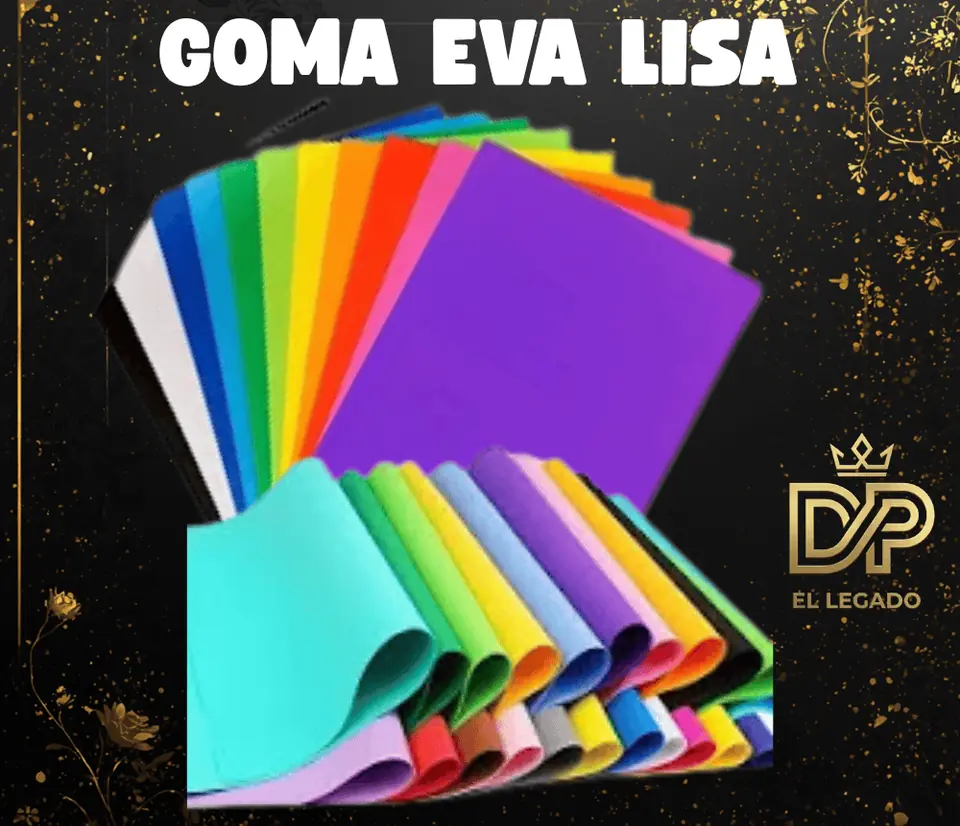 Goma eva sin brillo Naranja x 1 unidad