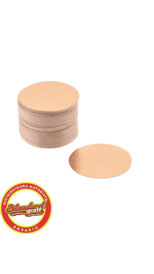 Disco Oro 20cm sin pestaña x 1 unidad