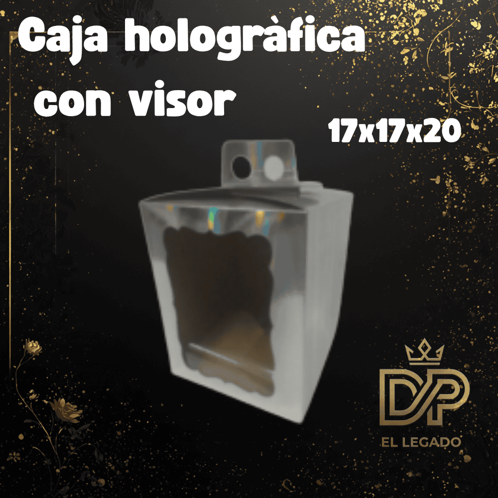 Caja hologràfica con visor 17x17x20 - x5