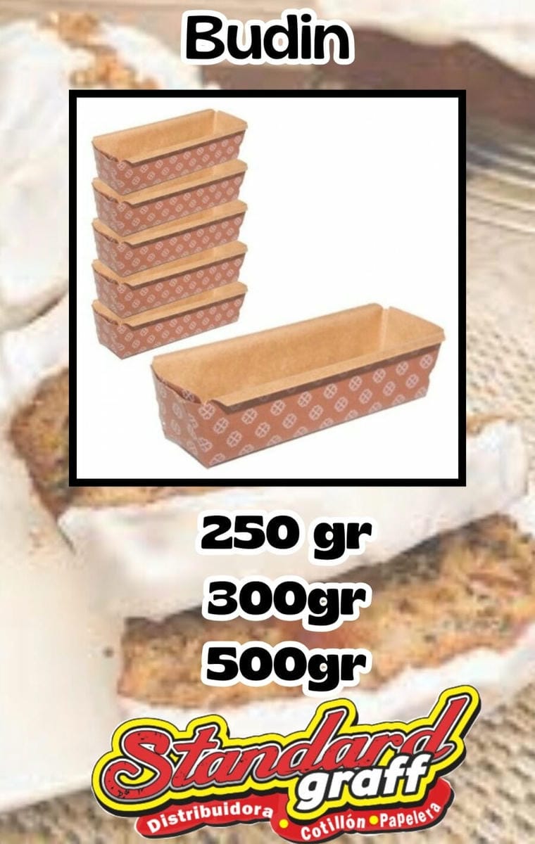 Molde para Budin  x 50 250gr.