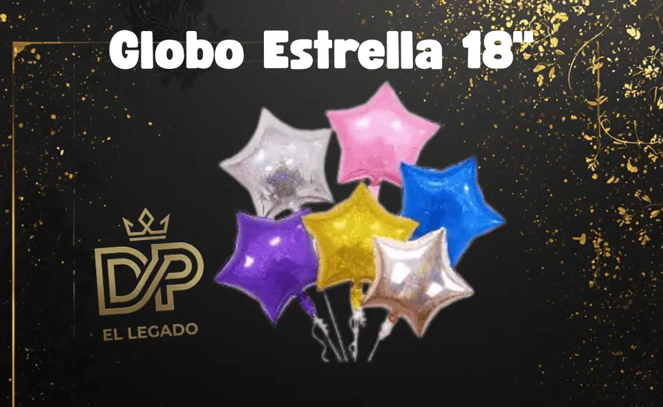 Globo estrella 18" (45cm) Fucsia x5