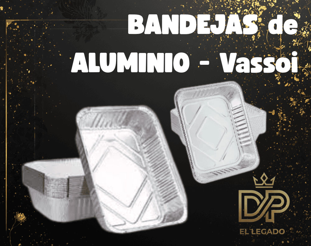 Bandeja de aluminio Vassoi F100 - 24x17x5,5 - x10