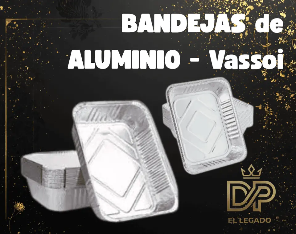 Bandeja de aluminio Vassoi F2100 - 23,5x15,5x4,5 - x10
