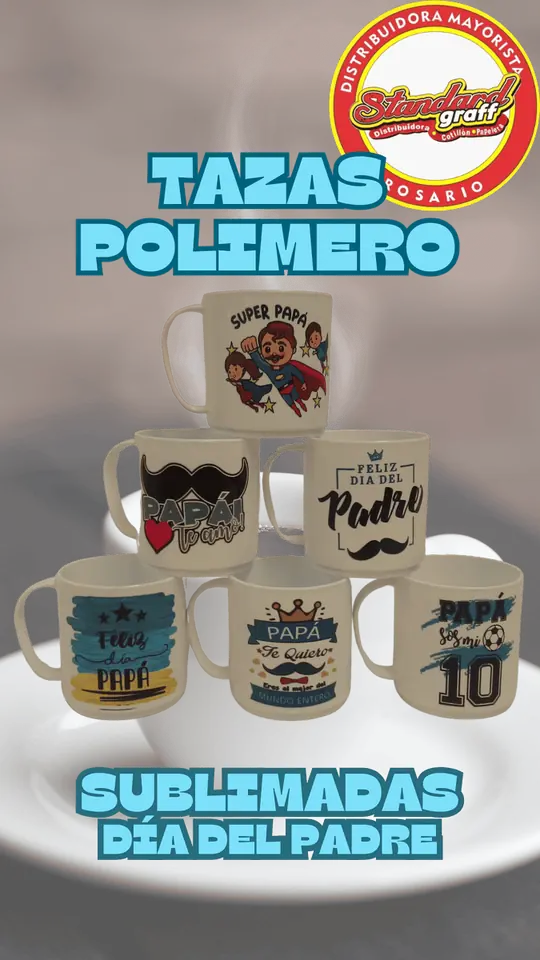Tazas polimero x1 Dia del padre