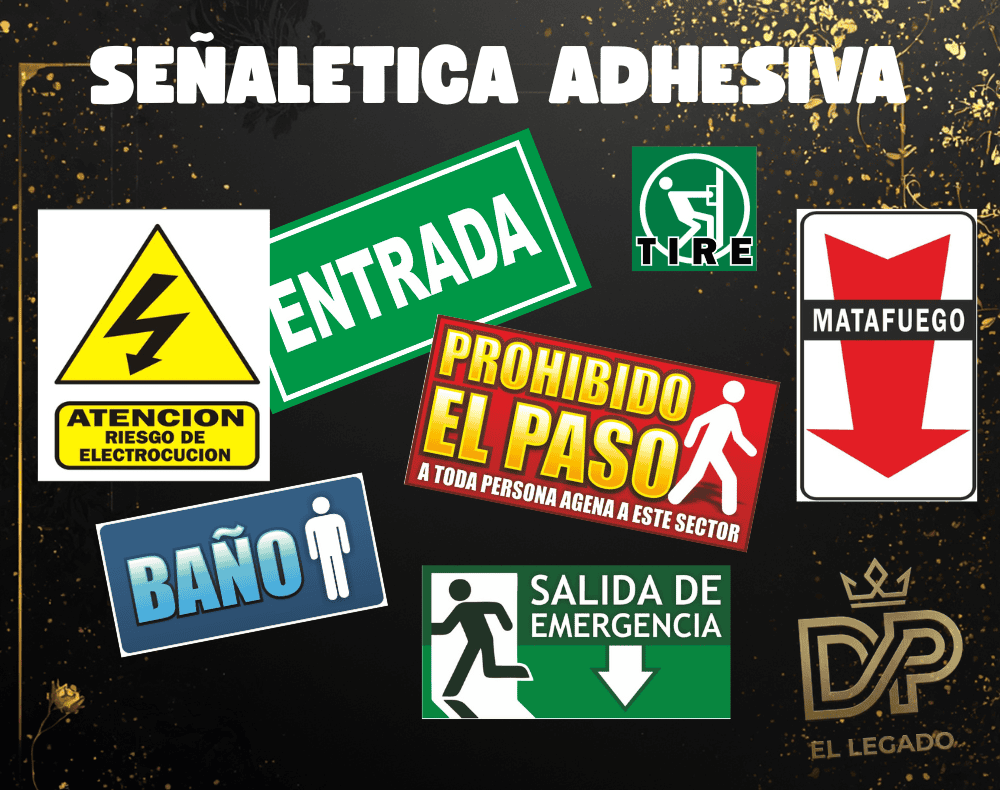 Sticker señaletica 10x10