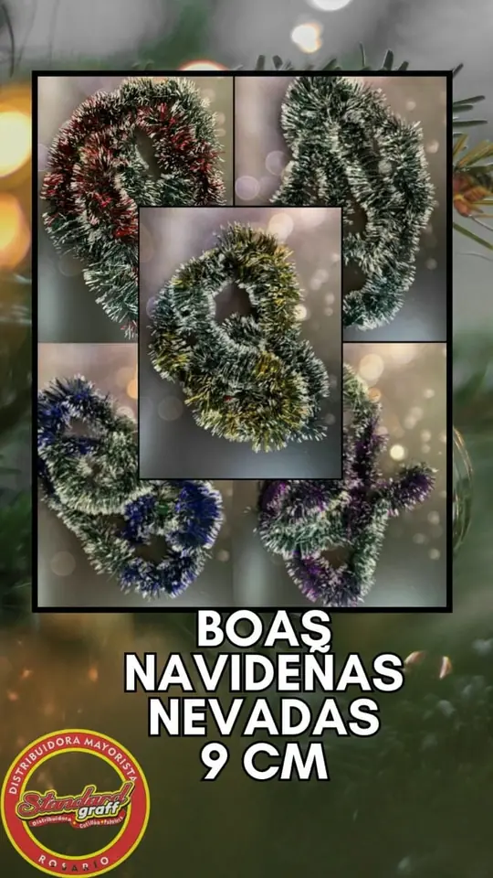 BOA NAVIDEÑA COMBINADA VIOLETA 9CM