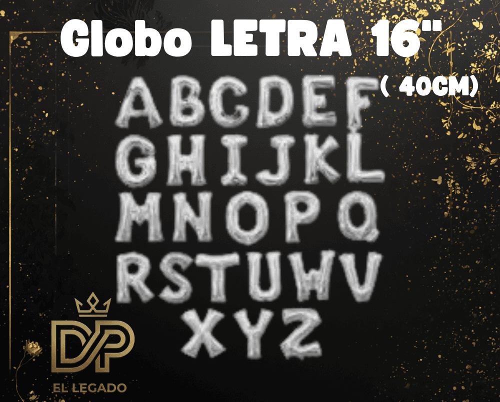 Globo 16" Letra O Plata x5