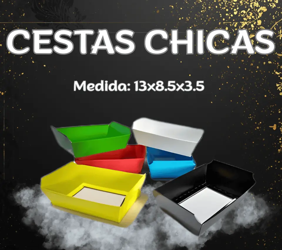 Cesta chica Verde Claro 13x8,5x3,5 x 5 unidades