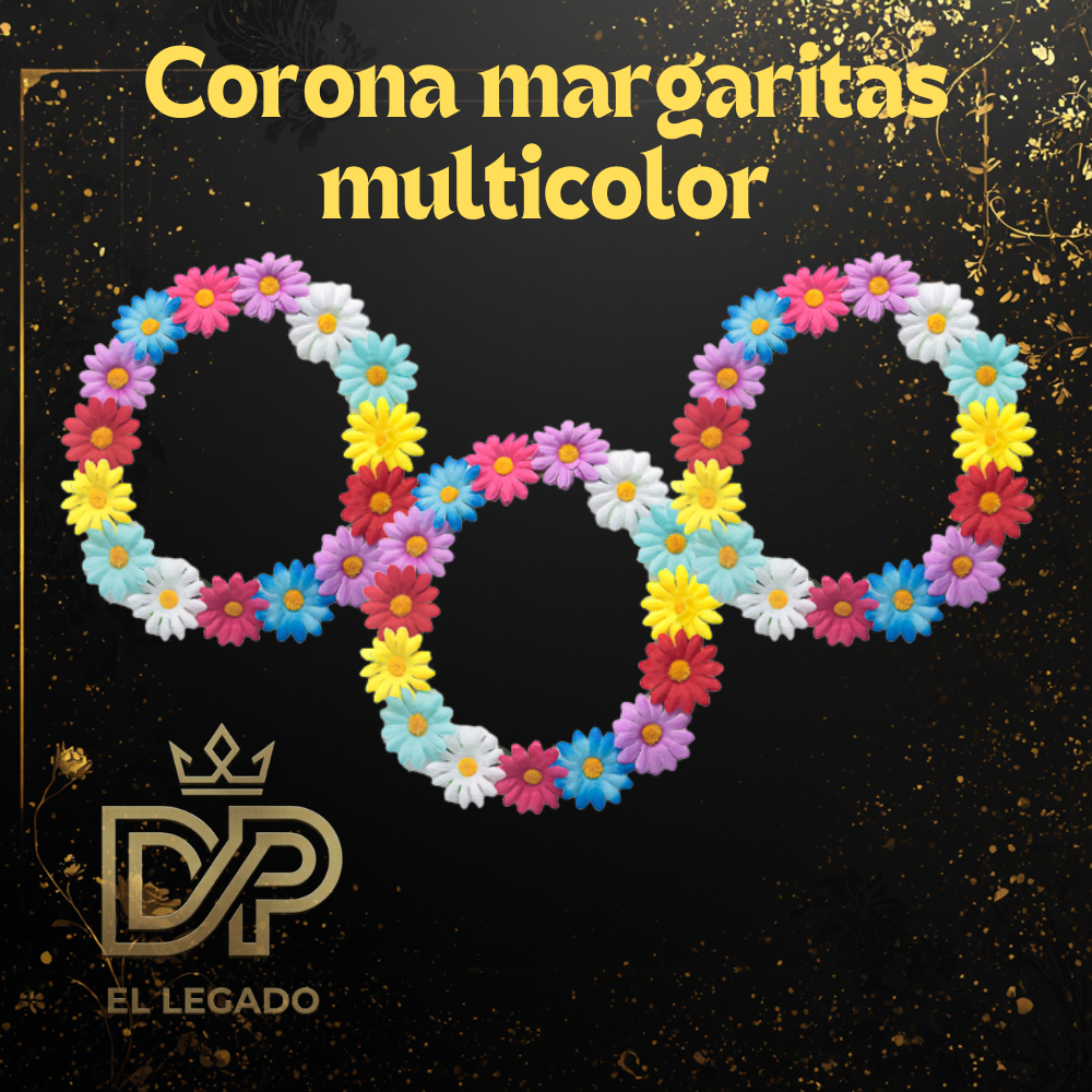 Corona Margaritas multicolor x6 unidades