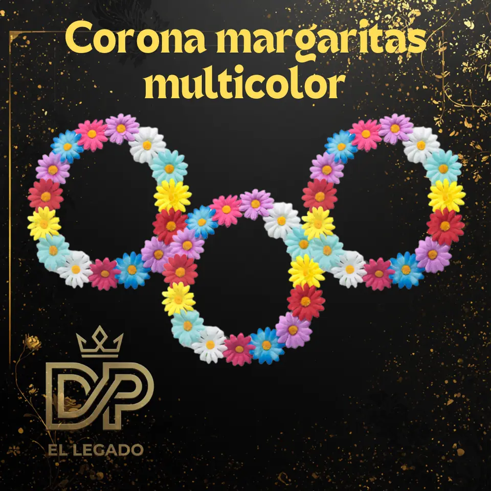 Corona Margaritas multicolor x6 unidades