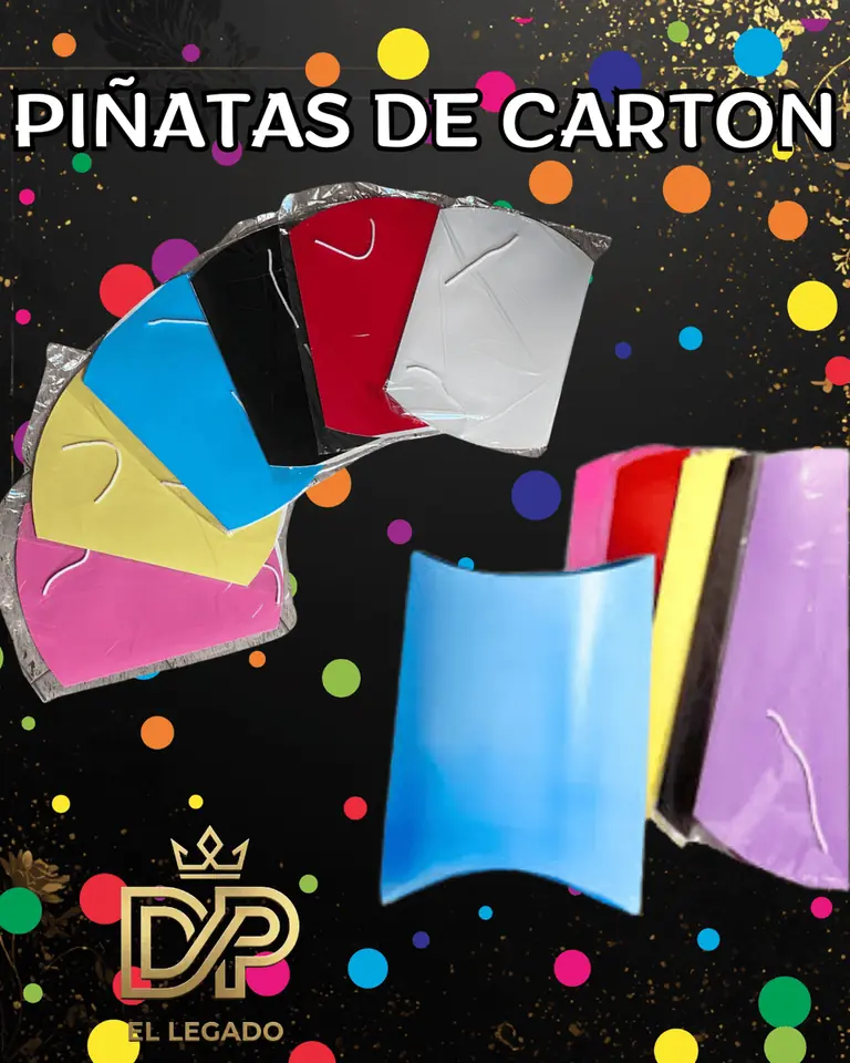 Piñata Cartòn Lisa Rojo - x 1 unidad