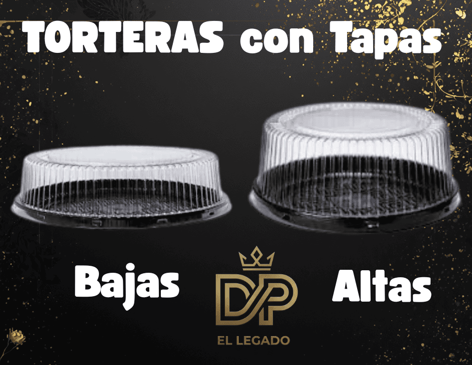 Tortera con Tapa Alta 26cm - x 1 unidad