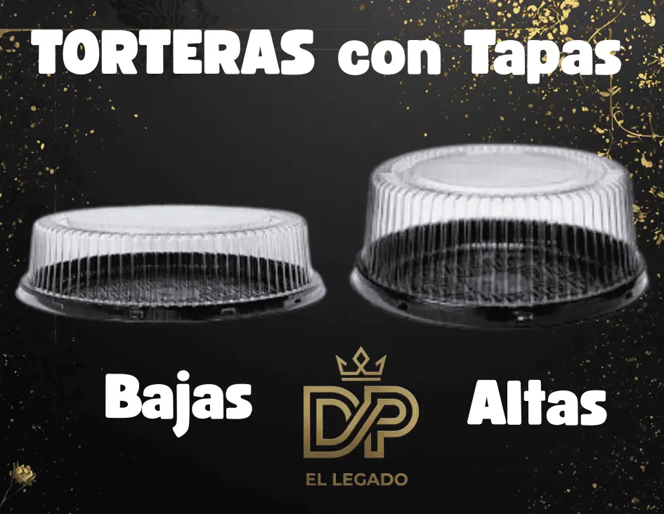 Tortera con Tapa Baja 26cm - x 1 unidad