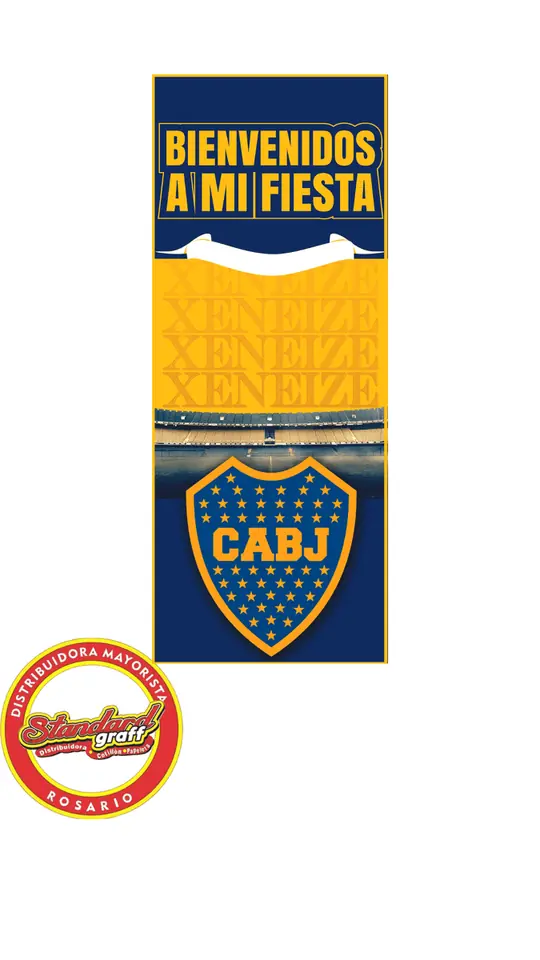 Banner Lona Vinìlica Boca Junior - x 1 unidad