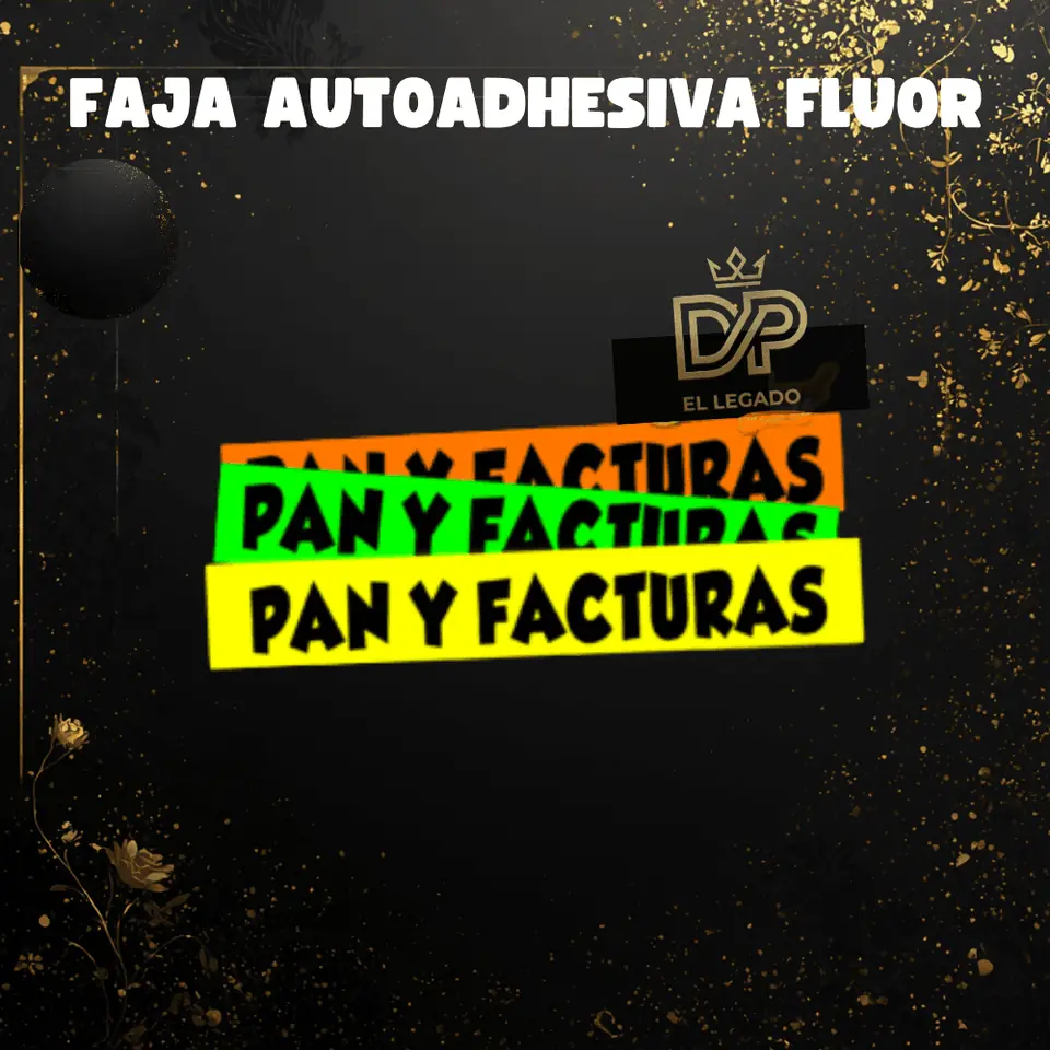 Fajas flúor Pan y Facturas - x5 unidades