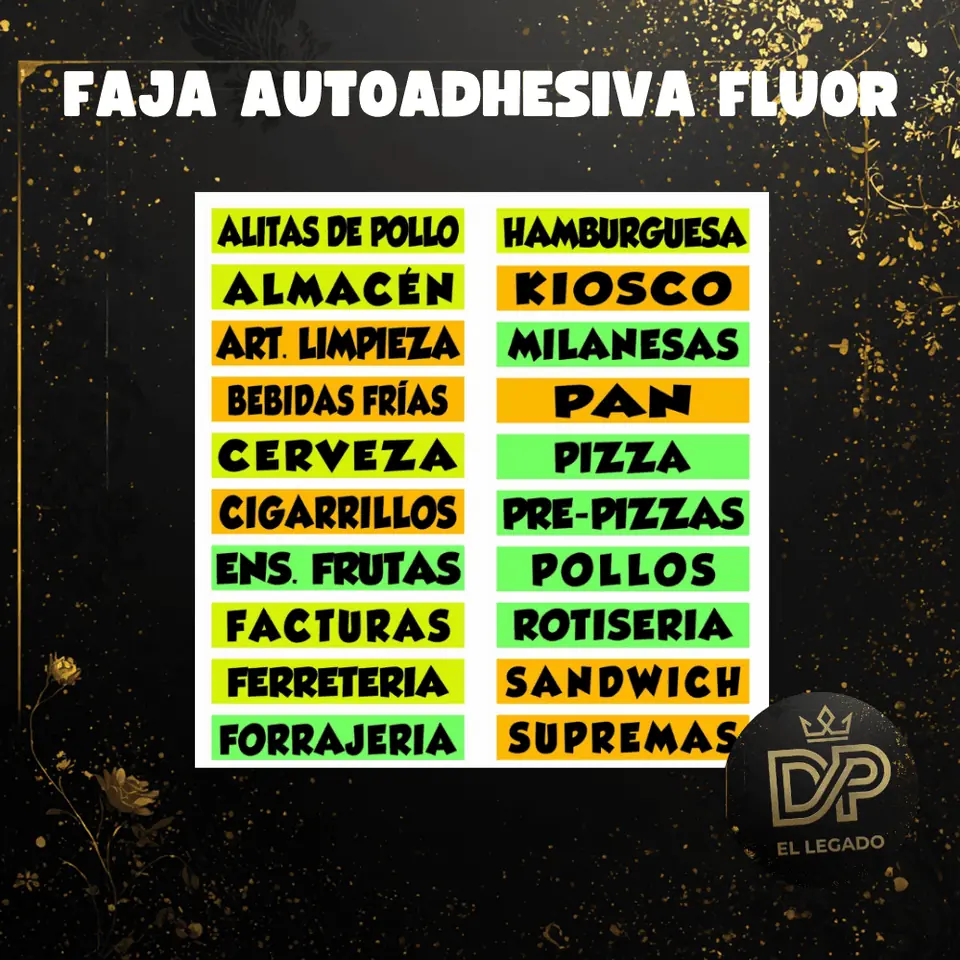 Fajas flúor Todo Suelto - x5 unidades