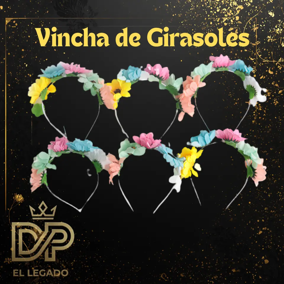 Vincha de Girasoles x6 unidades