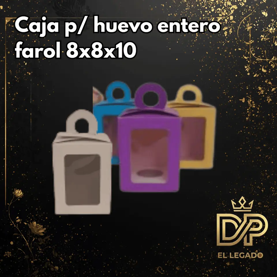 Caja Pascuas con Visor Rojo 8x8x10 x5