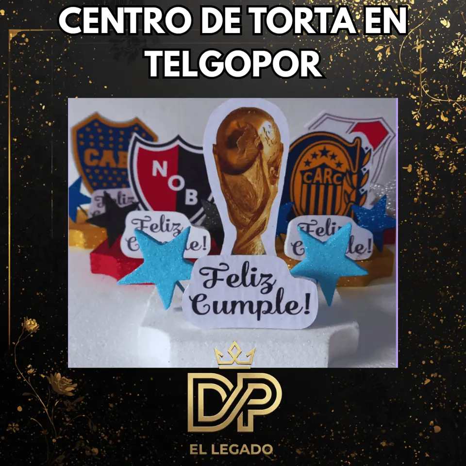 Centro de torta telgopor gibreado x 1u. River