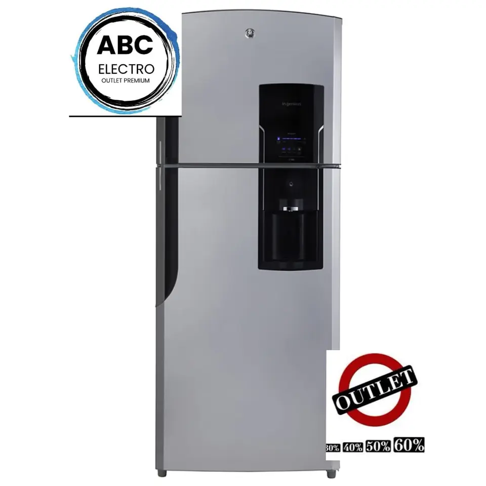 Heladera no frost GE Appliances RGS1951BGRX0 inoxidable con freezer 542L 220V