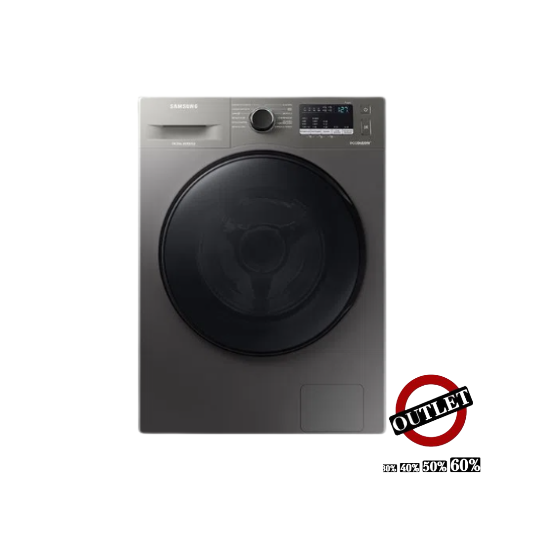 Lavarropas automático Samsung 7 KG WW70AA046BX inverter ACERO 200 V - 240 V OUTLET PREMIUM