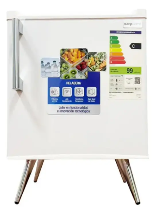 Heladera Frigobar Kanjihome 50l Retro Blanco Kjh-50vin-w