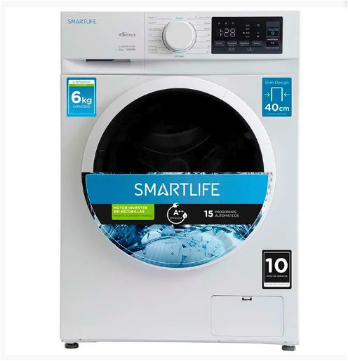 ¡¡DESCUENTO IMBATIBLE!! Lavarropas Automático Smartlife WMI061000W 6Kg 1000Rpm Inverter OUTLET PREMIUM