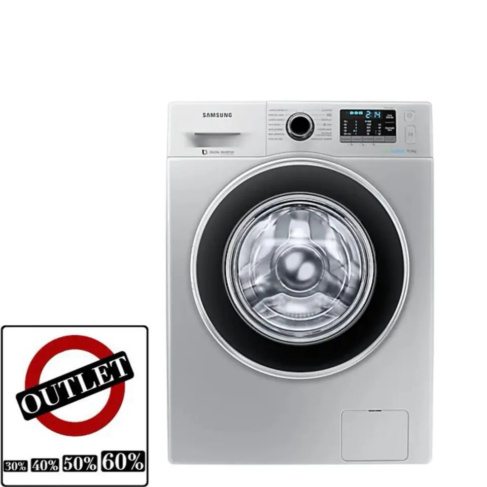 LAVARROPAS SAMSUNG INVERTER 9KG SILVER PLATA OUTLET