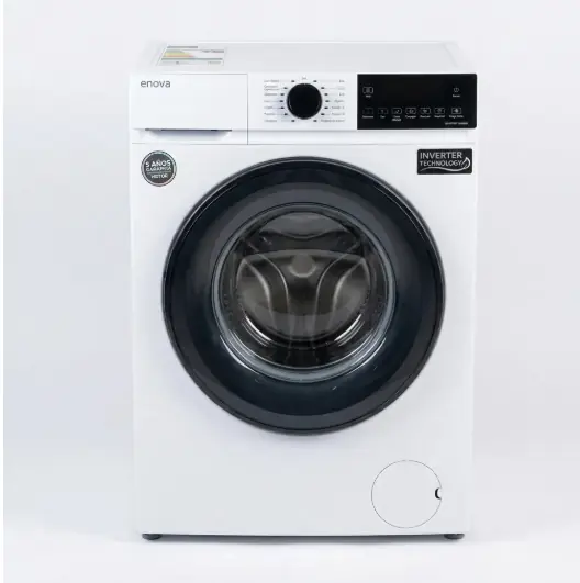 Lavarropas Enova Inverter Carga Frontal 8 Kg 1200 Rpm Blanco Blanco