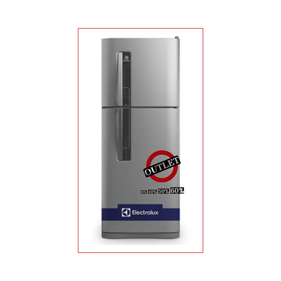 Heladera no frost Electrolux DF3900 plata con freezer 345L OUTLET