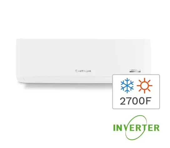 Aire Acondicionado Split Inverter Frío/Calor Hitachi 3200W 2700F HSPE3200FCINV