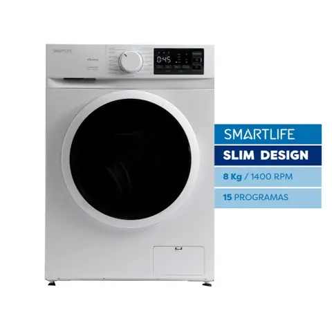 Lavarropas Automático Smartlife SL-WMI081400W Inverter 8Kg Blanco outlet