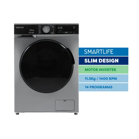 LAVARROPAS SMARTLIFE 11,5KG SL-WMIL115 ACERO PRIMERA