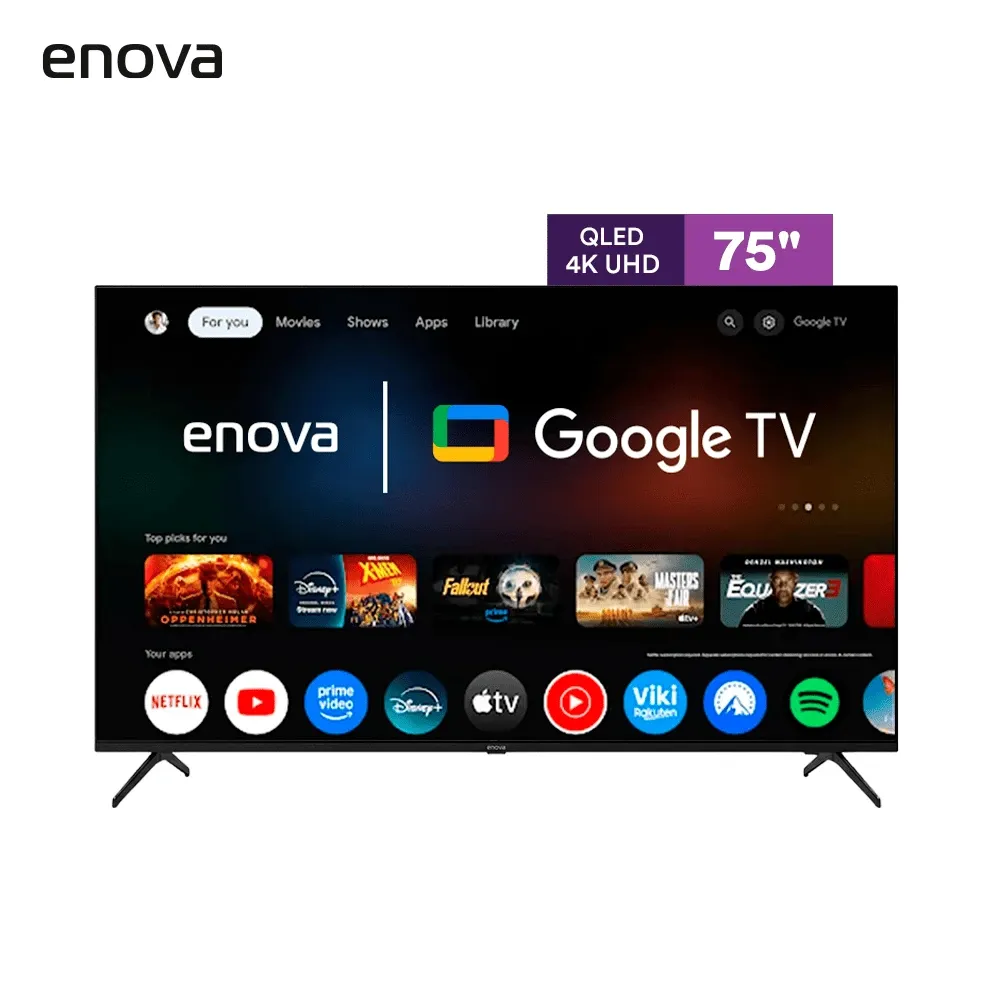 Smart Tv 75 ENOVA 4K ULTRA HD Google Tv - TE75UG10
