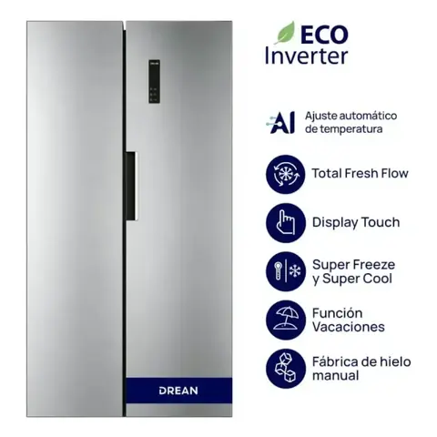 Heladera Side by Side DREAN 472 Lts Inv - DSP472LKRSS0