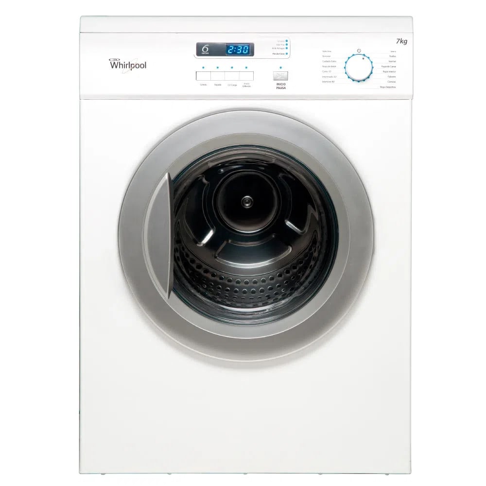 Secarropas WHIRLPOOL 7 Kg por Calor Blanco - WSR07SCDIM