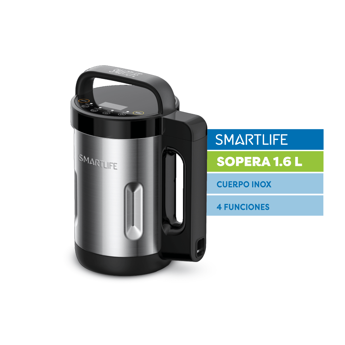 Sopera Eléctrica SMARTLIFE 1,6 L 1000 W Inox - SL-SO1310