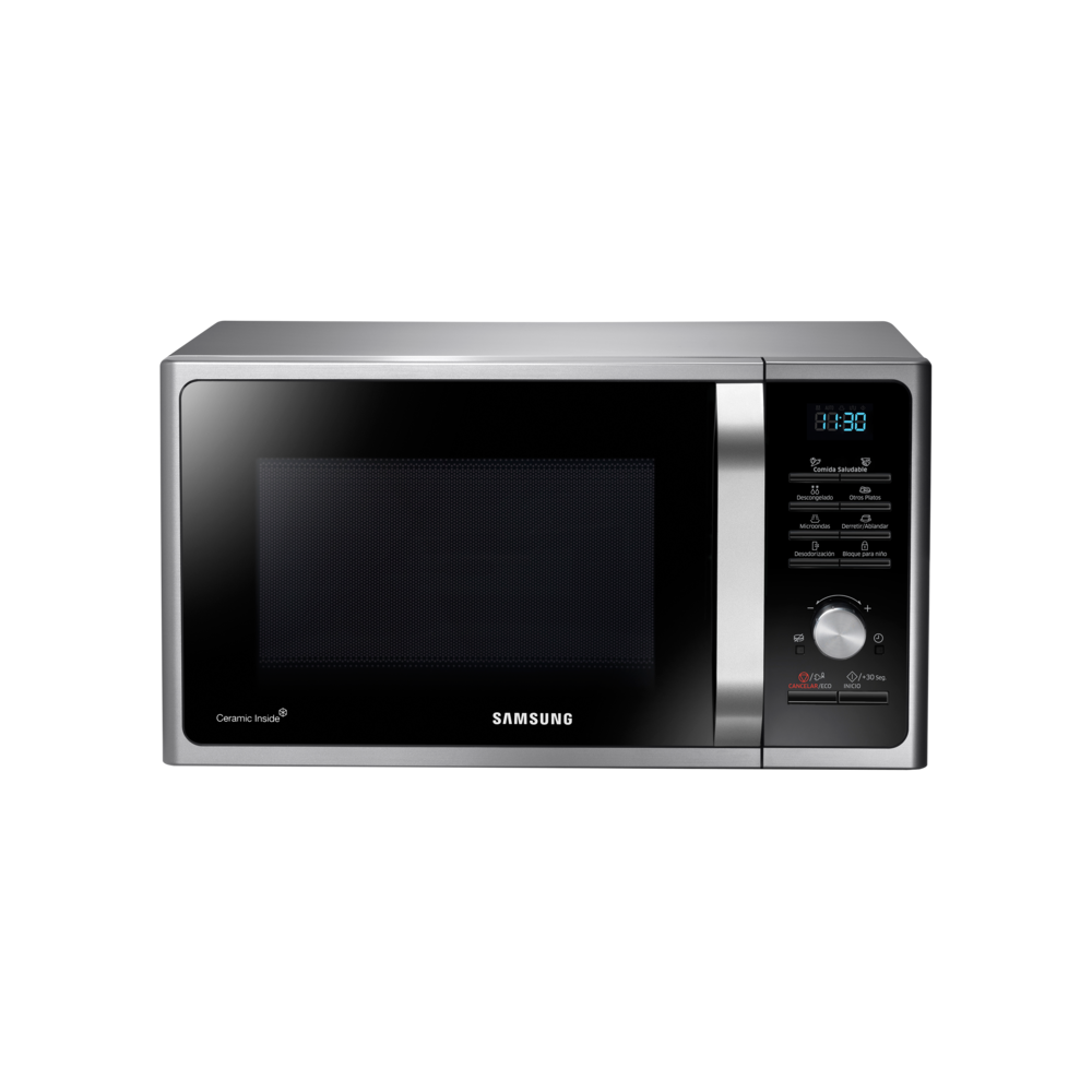 Microondas SAMSUNG 28 L con Grill Silver - MG28F3K3TAS