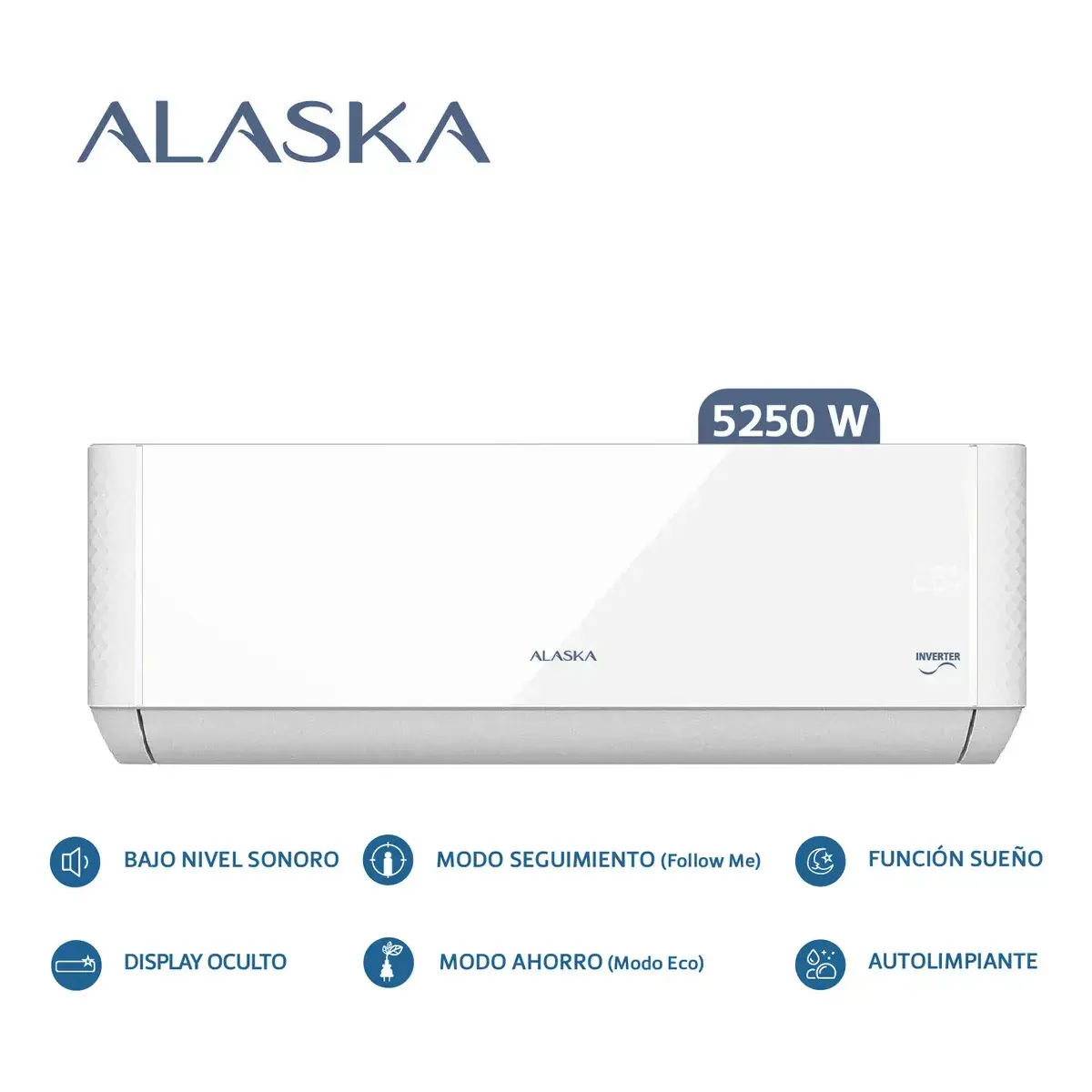Aire Acondicionado ALASKA 5250w Inverter - ASIE52WCLW