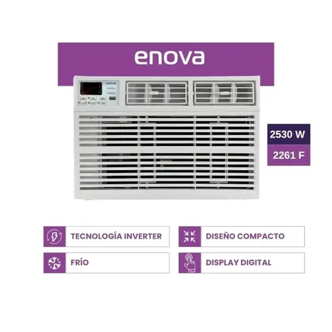 Aire Acondicionado ENOVA ventana solo frío 2530W INV PRIMERA - AEV09IF10