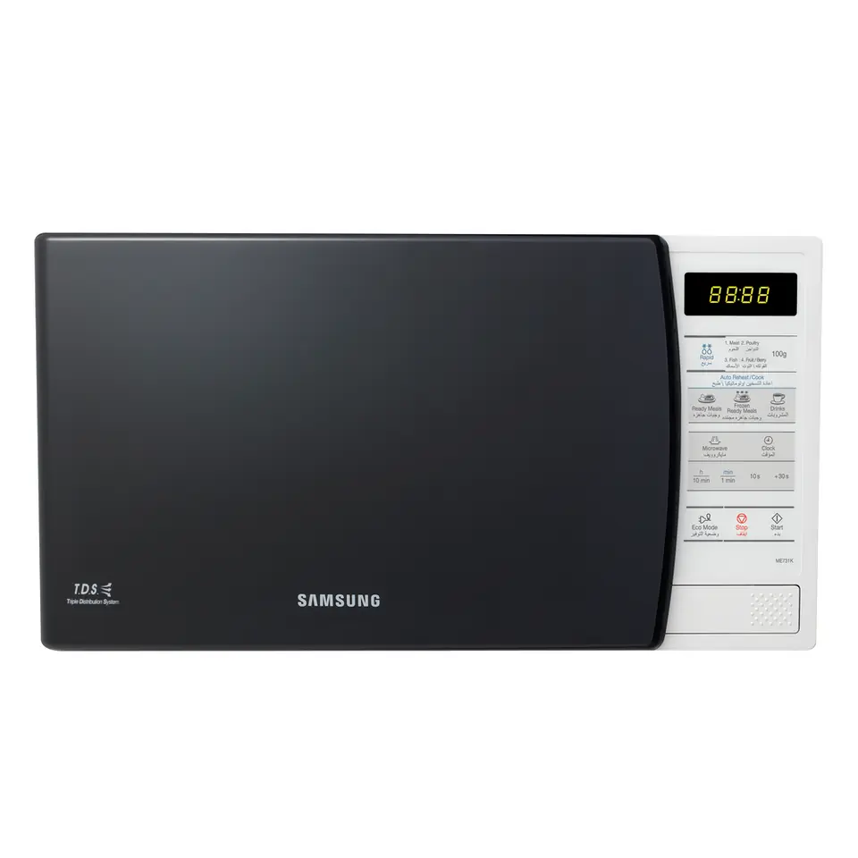 Microondas SAMSUNG 20 L Interior Cerámico Blanco - ME731K