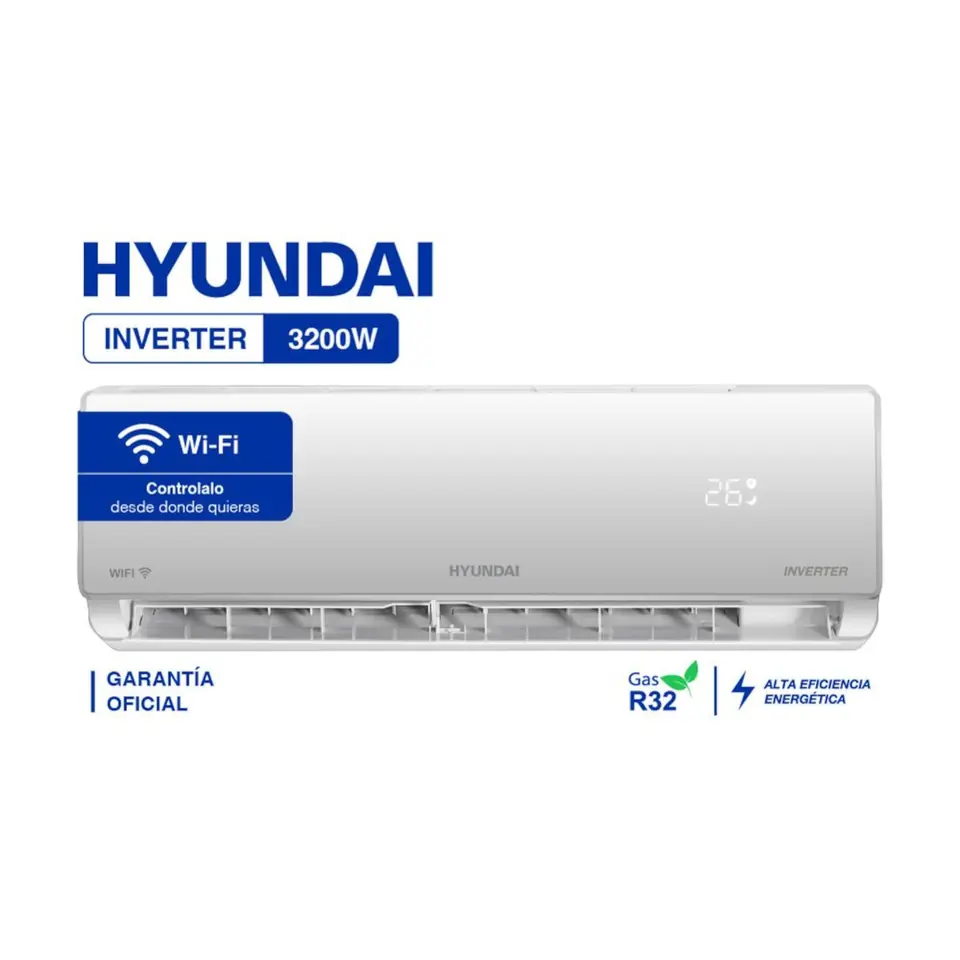 Aire Acondicionado HYUNDAI con Wi-Fi 3200W F/C Inverter - HY11INV-3200FCW
