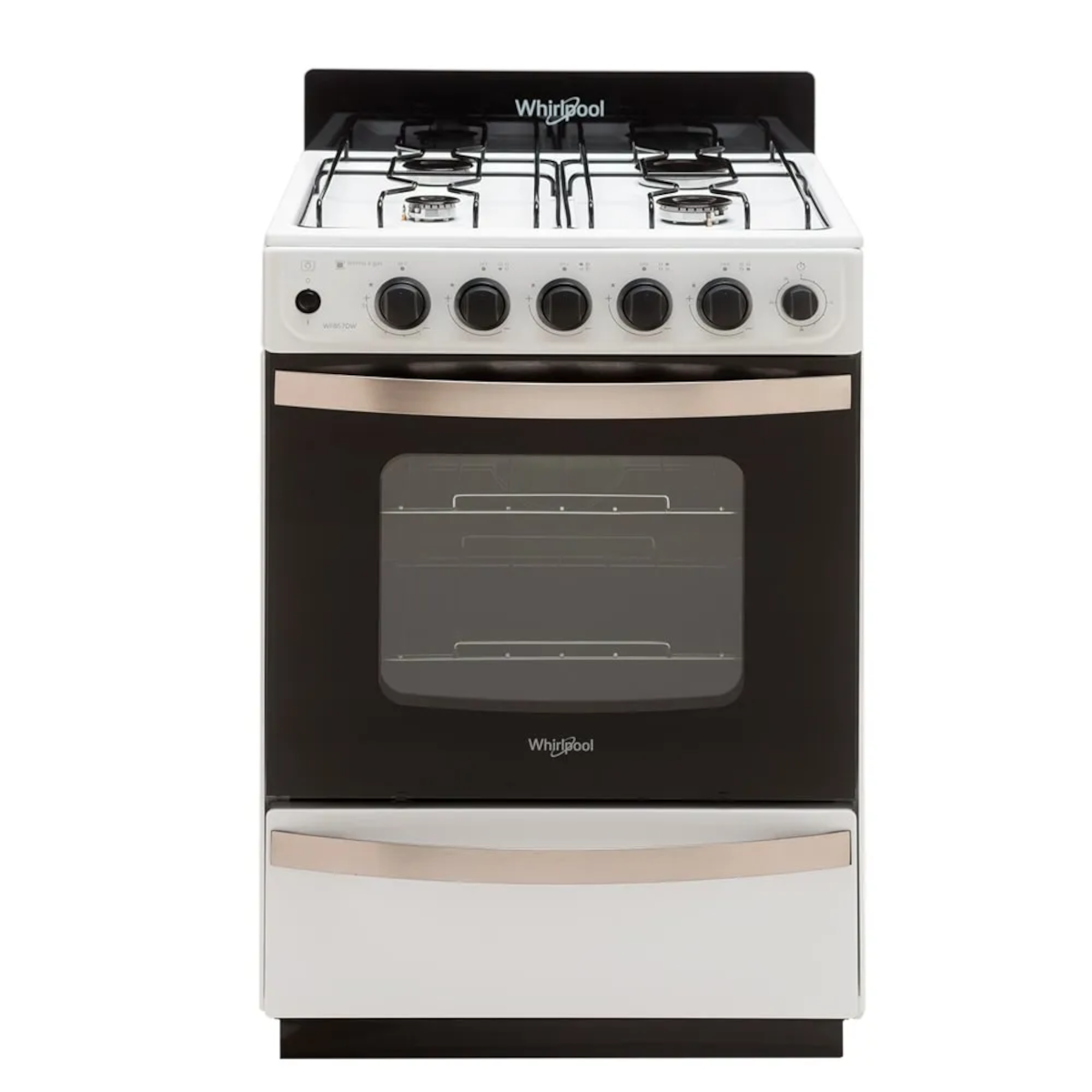 COCINA WHIRLPOOL 4 QUEMADORES WFB57DWDNA  REJILLA ALAMBRE -OUTLET PREMIUM
