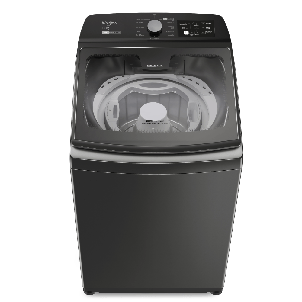 Lavarropas WHIRLPOOL 10 Kg Carga Superior Xpert Dual Wash Titanio OUTLET PREMIUM - WWH10ATDIM