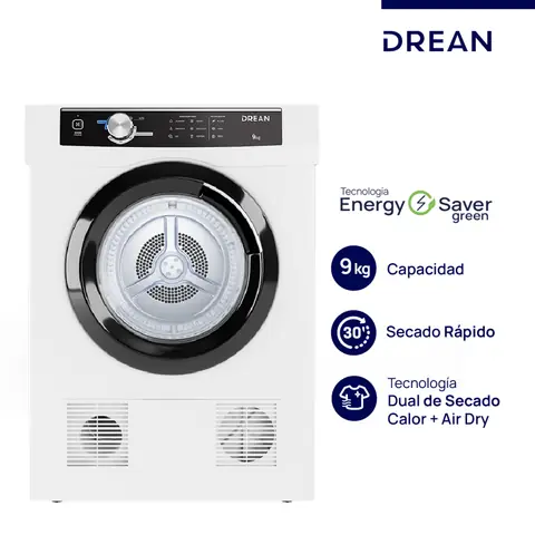 Secarropas DREAN 9 Kg por Calor Blanco PRIMERA - SED090VBCL0