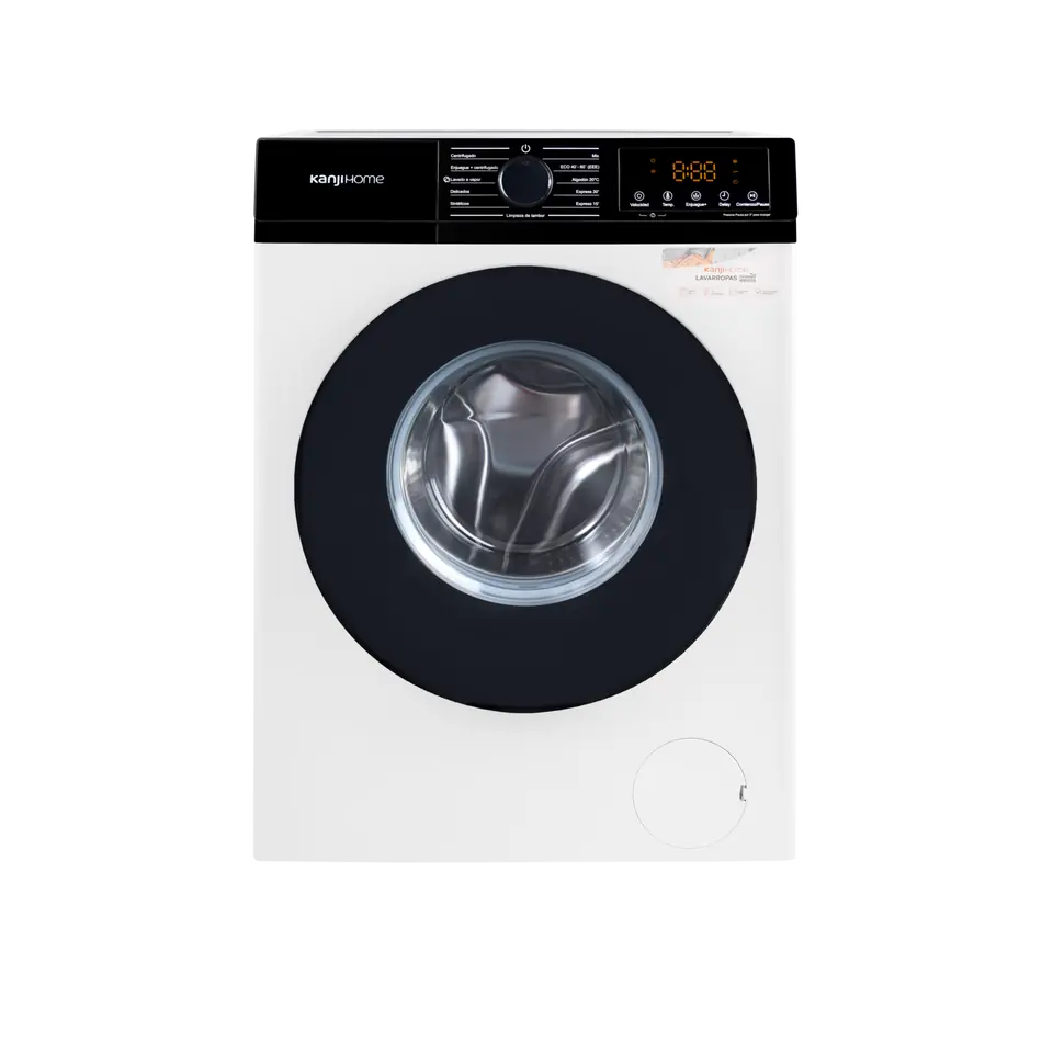 Lavarropas KANJI 8 Kg Carga Frontal Inverter 1200 RPM Silver PRIMERA - KJH-WMCFSL8S