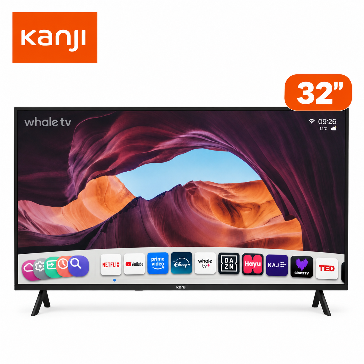 Smart Tv Kanji 32" LED HD Whale OS PRIMERA - KJ-32MT005-2W