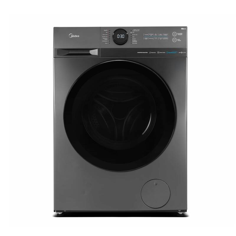 Lavasecarropas MIDEA 8 Kg / 6 Kg Inverter Titanium WiFi - MF200D80WB/T-A1