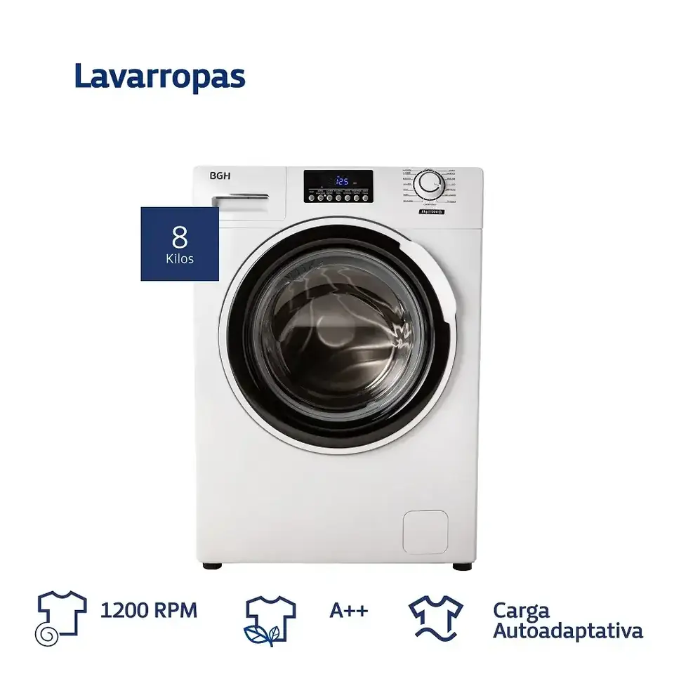 Lavarropas BGH 8kg