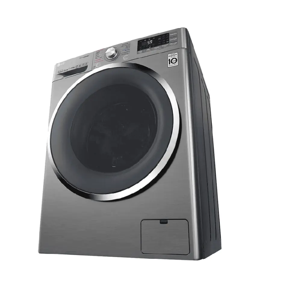 Lavasecarropas automático LG WD11VBS6 inverter acero 11kg+7kg 220 V